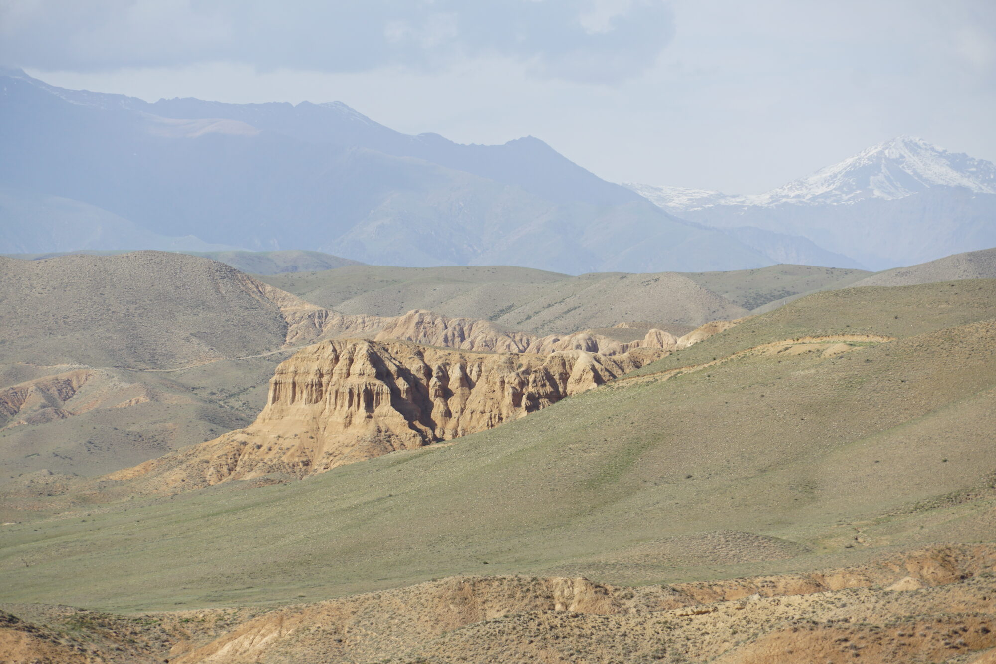 Our tent in a Kazakh mountain oasis