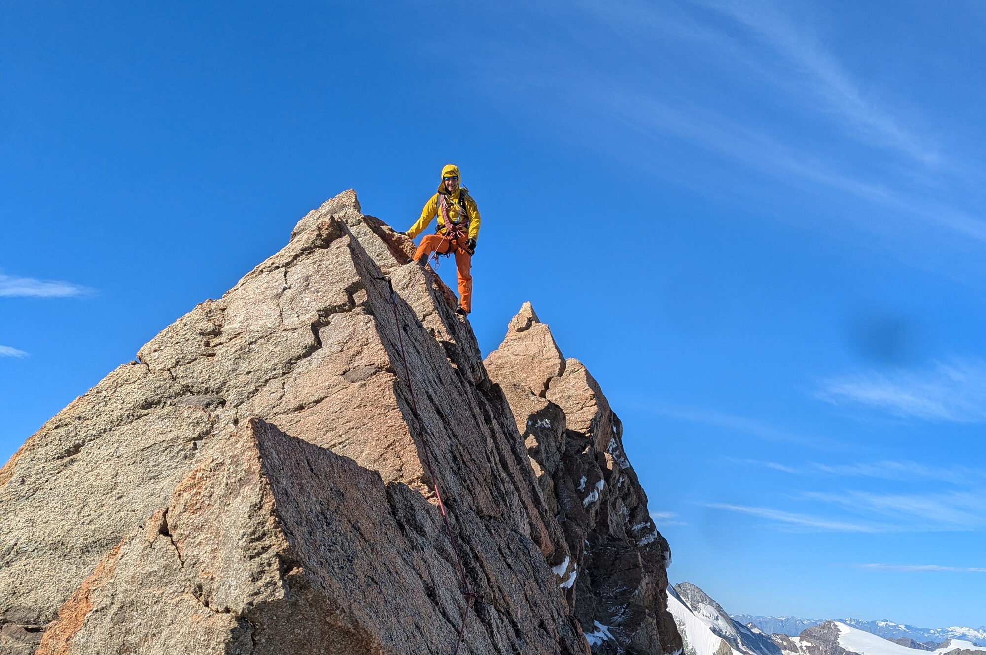 Zinalrothorn über den Rothorngrat