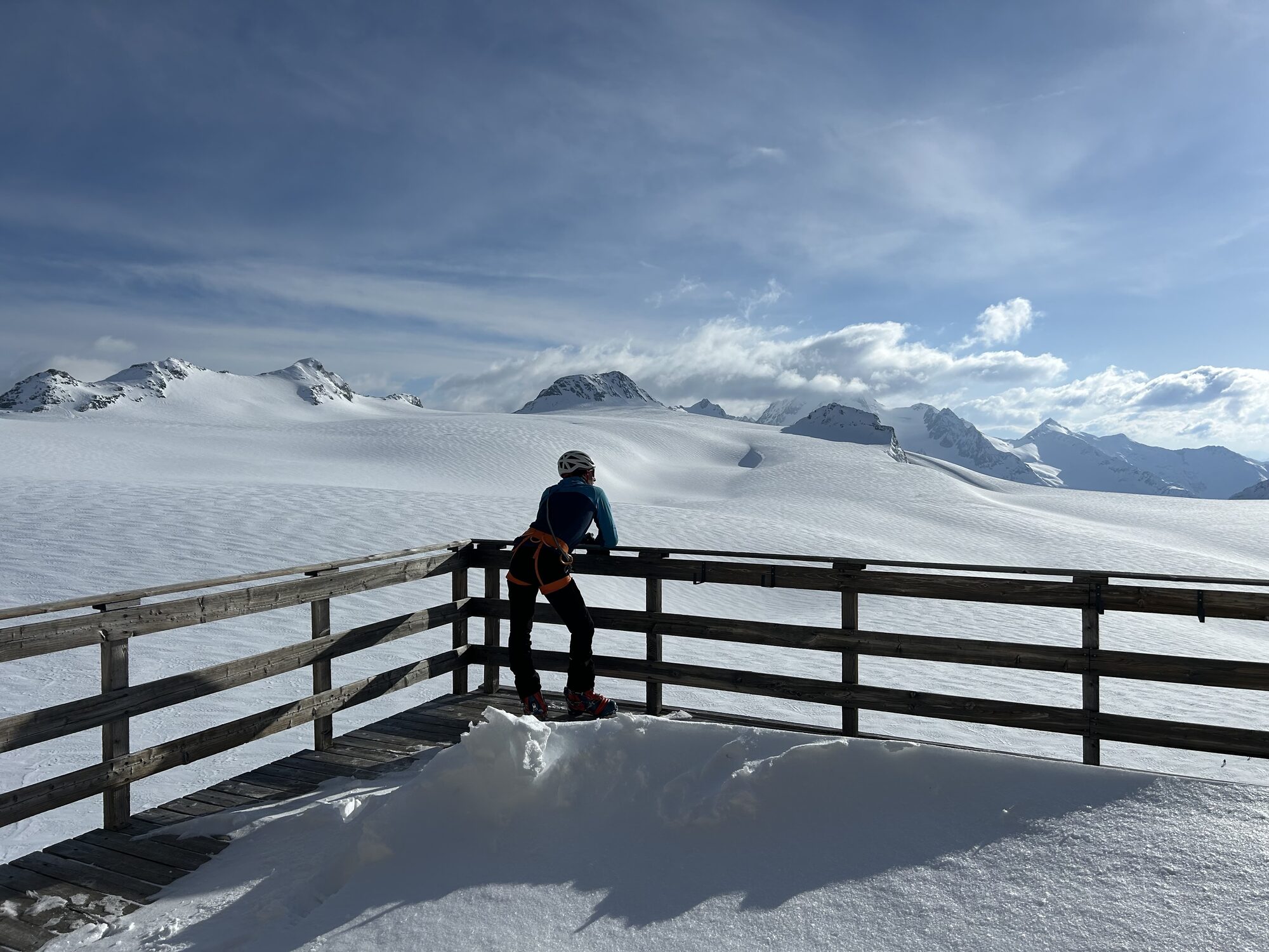 Ausblick auf Gletscher vom Brandenburgerhaus